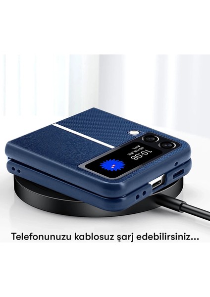 Samsung Galaxy Z Flip 4 Kılıf HBC-155 Lizbon Kapak - Lacivert fiyatları