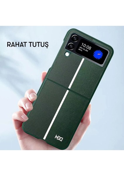 Samsung Galaxy Z Flip 4 Kılıf HBC-155 Lizbon Kapak - Lacivert fırsatları