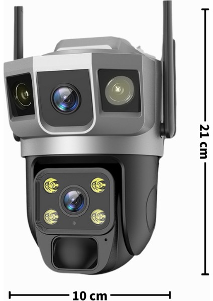 Sım Kartlı 4g • 6mp Çift Lens • Güneş Enerjili • Tam Renkli Gece Görüşü • Çift Yönlü Ses • IP66 • 2'li Kamera Seti modelleri