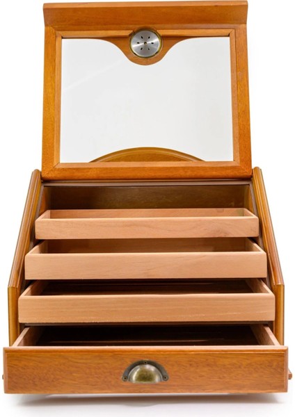 Puro Humidoru - Klasik Puro Saklama Kutusu Cam Kapaklı indirimleri