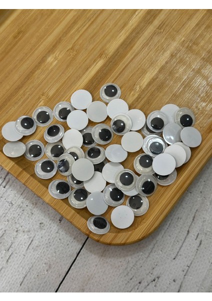 15 mm Oynar Göz Siyah 50 Çift