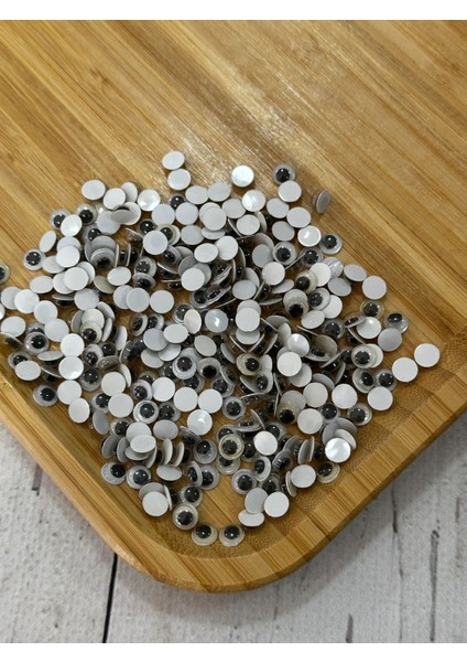 6 mm Oynar Göz Siyah 50 Çift