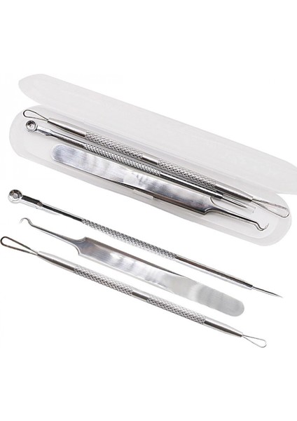 Paslanmaz Çelik Siyah Nokta Sivilce ve Akne Temizleyici Set 3'lü Kit fiyatları