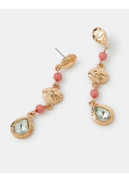 Sallantılı Taşlı Küpe