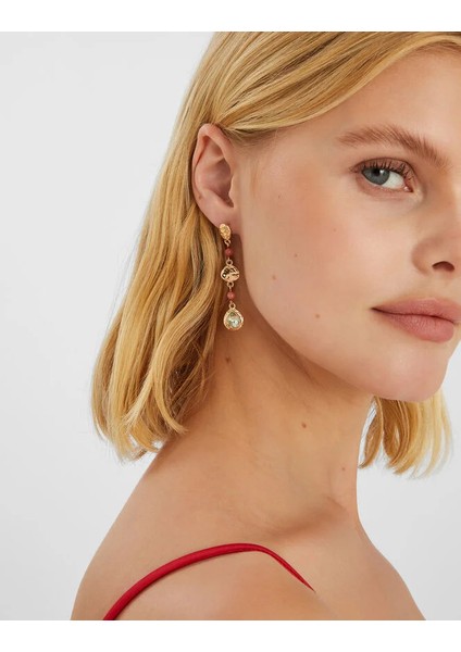 Sallantılı Taşlı Küpe modelleri