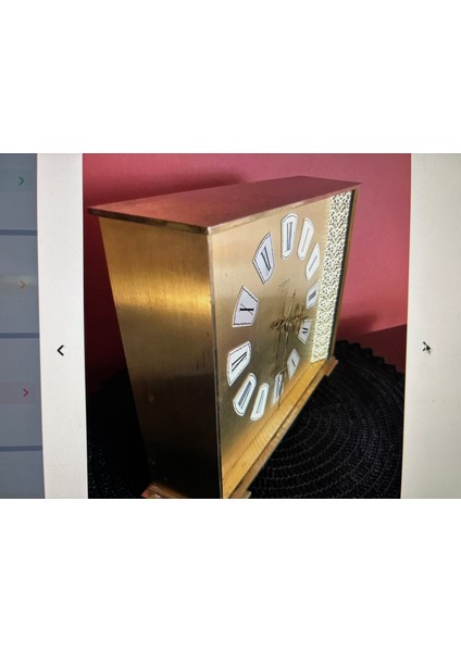 Alman Kienzle Automatic Pirinç Ten Büyük Boy Saat 22,5 cm 18 cm Ölçülerinde indirimleri