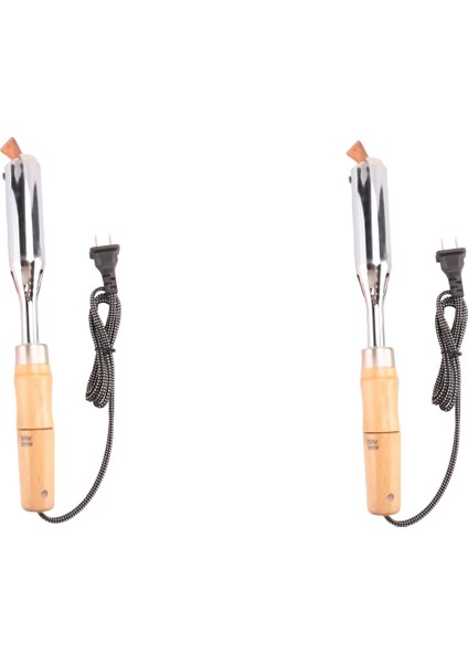 2x 200W Yalıtılmış Ahşap Tutar Elektrikli Demir Yüksek Güçlü Havalandırma Demir Ev Elektrikçi Kaynak Iron Abd Fişi (Yurt Dışından)