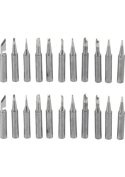 22 Adet Hakko Lehim Istasyonu Aracı Için 900M-T 22 Parçalı Demir Uçları Kiti 900M-T 900M 936 937 907 (Yurt Dışından)