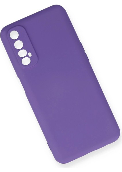 Realme 7 Kılıf Nano Içi Kadife Silikon - Mor - A7569-9702 modelleri