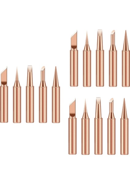 900 Saf Bakır Lehimleme Demir Uç Magnetik Olmayan Kaynak Lehim Kafaları Yedek Lehim Kafaları Alet Aksesuarları (Yurt Dışından)