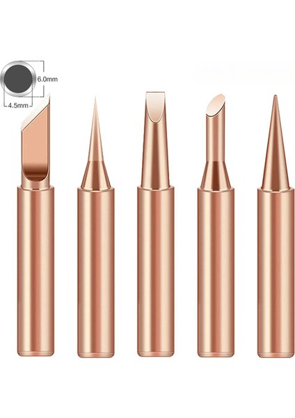 900 Saf Bakır Lehimleme Demir Uç Magnetik Olmayan Kaynak Lehim Kafaları Yedek Lehim Kafaları Alet Aksesuarları (Yurt Dışından) fiyatları