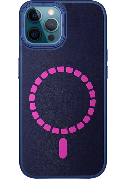 iPhone 12 Pro Max Kılıf HBC-156 Forum Magneticsafe Kapak - Lacivert