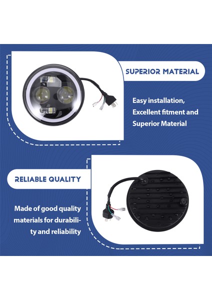 5 75 LED Far Harley Sportster Iron Için Beyaz Halo Drl ile 5-3/4 Motosiklet Far (Yurt Dışından) indirimleri