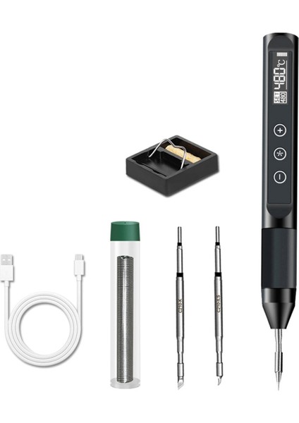 X210 USB Lehimleme Demir Ayarlanabilir Sıcaklık Akıllı Elektrik 30W Hızlı Isı Taşınabilir Dijital Kaynak Istasyonu Kiti Onarım (Yurt Dışından)