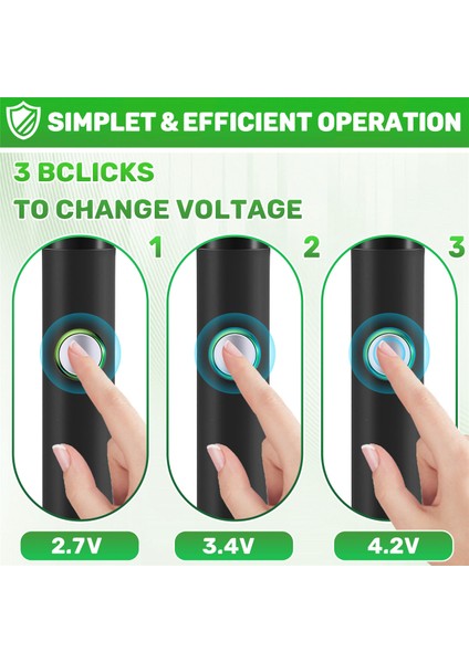 510 Iplik Mini Lehimleme Demir Kiti 3 Şaraplı Ayarlanabilir Voltaj Havalandırmalı Demir Ipucu 650MAH USB Şarj Edilebilir Siyah (Yurt Dışından) indirimleri