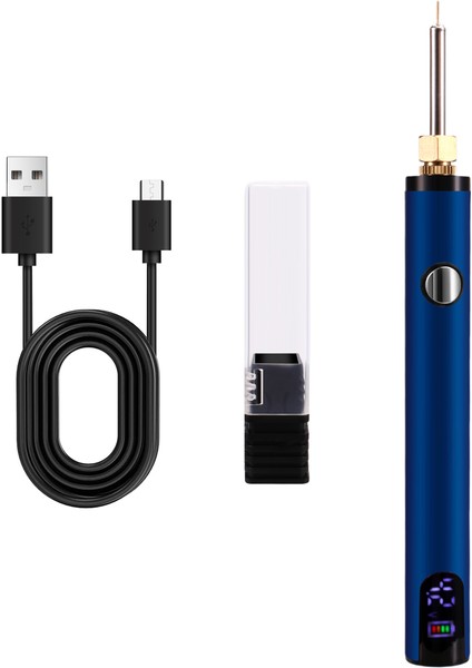 510 Iplik Pil Sepeti Kalemi Elektrikli Havalandırma Demir Kaynak Kiti Sıcak Iplik Kafası Mavisi ile Ayarlanabilir Voltaj (Yurt Dışından) fiyatları