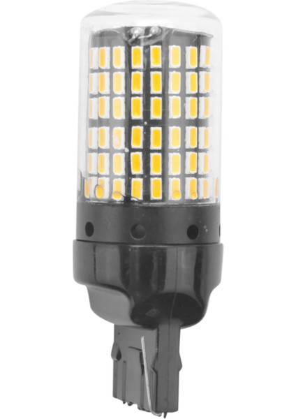16PCS Süper Parlak Kanbus T20 7440 W21W WY21W 144-SMD Ters Işık Dönüş Sinyali Işığı (Sarı Işık) (Yurt Dışından) indirimleri