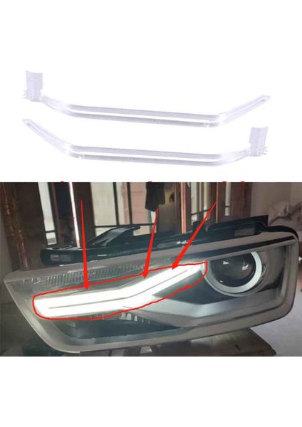 Audi Q3 Için 2016-2018 Araba Drl Kılavuzu Plaka Gündüz Çalışan Işık Tüpü Araba Gündüz Çalışma Işık Şeridi Sağ (Yurt Dışından) fiyatları