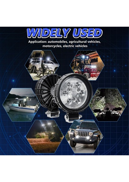 Araba LED Işık Pods 160W Yuvarlak LED Yardımcı Işık Iş Işık LED Fargıght Araba Kamyonu Atv Suv Off Off Yol (Yurt Dışından)
