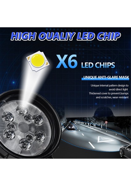 Araba LED Işık Pods 160W Yuvarlak LED Yardımcı Işık Iş Işık LED Fargıght Araba Kamyonu Atv Suv Off Off Yol (Yurt Dışından) modelleri