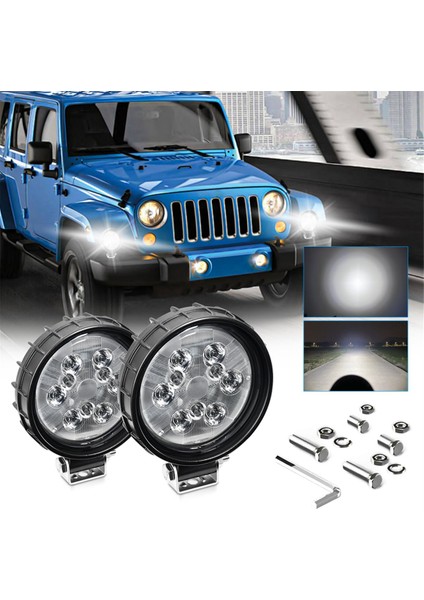 Araba LED Işık Pods 160W Yuvarlak LED Yardımcı Işık Iş Işık LED Fargıght Araba Kamyonu Atv Suv Off Off Yol (Yurt Dışından) indirimleri