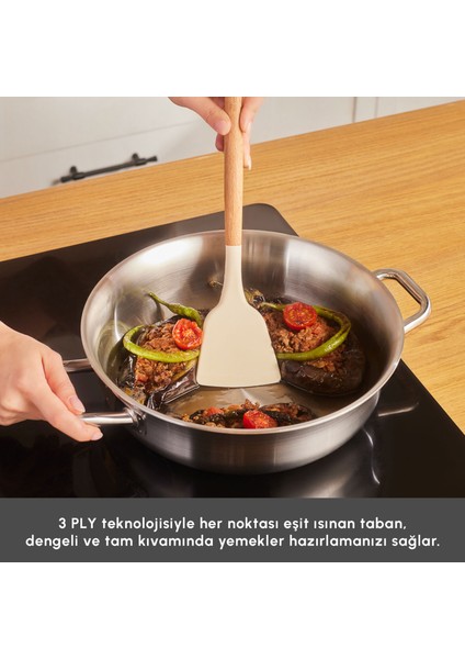 Power Steel 316+ 3ply Spirit Indüksiyon Tabanlı 8 Parça Çelik Tencere Seti fırsatları