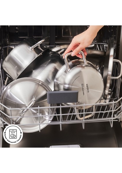 Power Steel 316+ 3ply Spirit Indüksiyon Tabanlı 8 Parça Çelik Tencere Seti