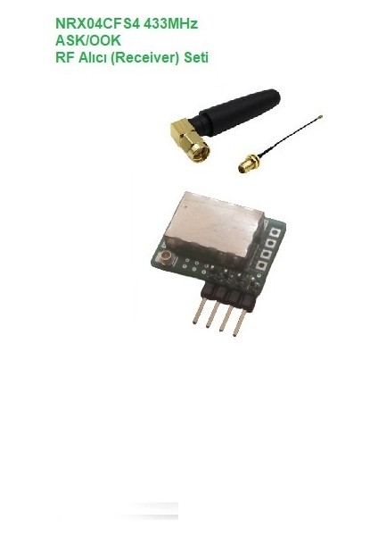 433MHZ Ask/ook Rf Alıcı Seti (NRX04CFS4-SET)