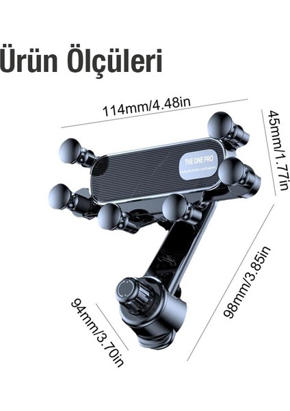 Ally One Pro 360° Dönebilen Araç Içi Havalandırma Telefon TUTUCU-(1903) - A2487-1692 indirimleri