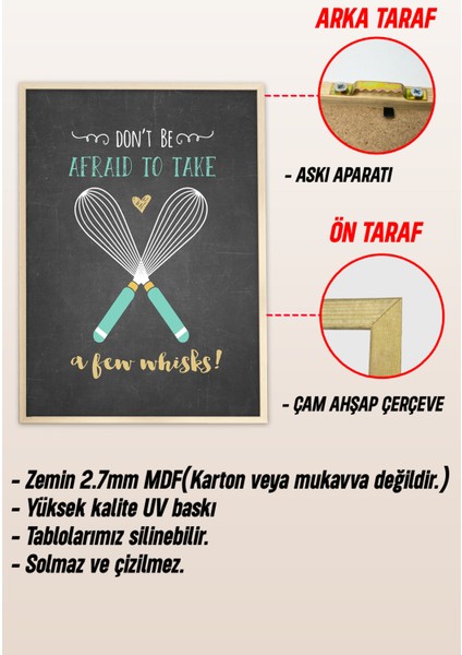 Ahşap Çerçeveli Mdf Tek Tablo Mutfak Dekoru Tablo (Kendi Tablo Setinizi Oluşturacağınız Liste) 23 x 32 Çerçeveli 1059 modelleri