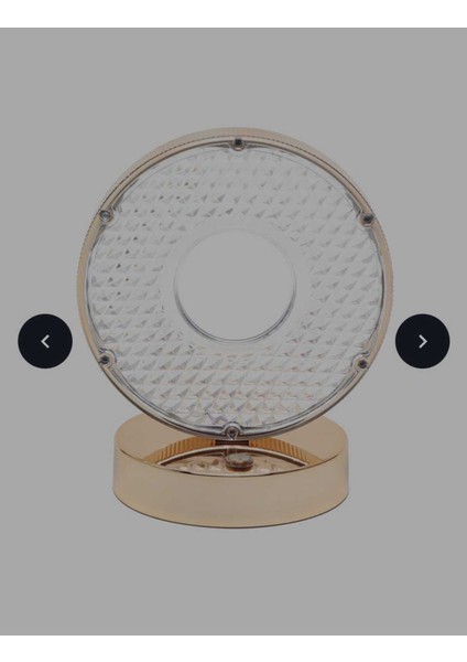 Cam Desenli Yuvarlak Gece Lambası, Loş Işık ve Yansımalı Tasarım ile Rahatlatıcı Ortam Sağlar modelleri