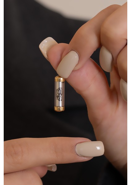 14 Ayar Altın Gri Cevşen Dua Kolye Ucu