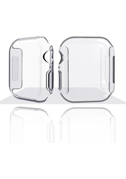 Ally Apple Iwatch 44MM 360 Koruma Ultra Slim Silikon KILIF-(1903) - A1152-7304 modelleri