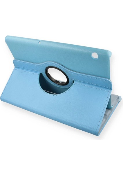 Huawei Mediapad T5 10 Kılıf 360 Tablet Deri Kılıf - Turkuaz - A1722-4691