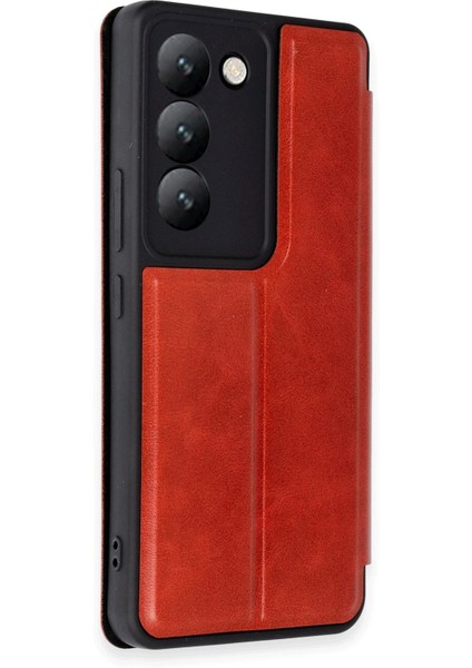 Vivo V30 Lite 4g Kılıf Flip Cover - Kırmızı - A6182-3069 fiyatları