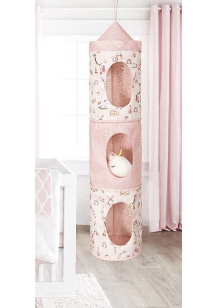 Baby 3 Gözlü Kullanışlı Düzenleyici Çok Amaçlı Organizer Kutu (Pembe)