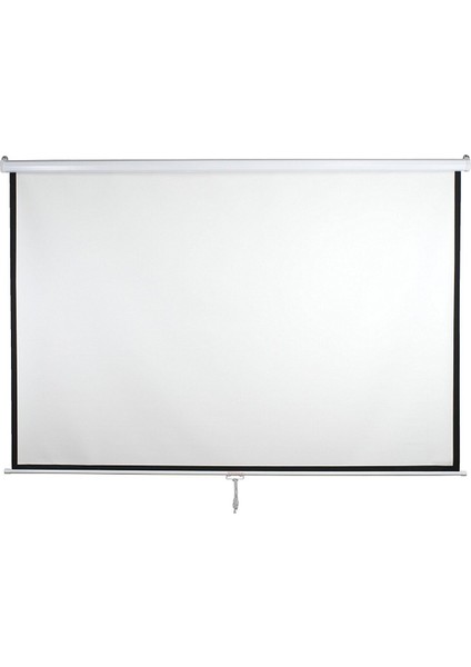 AX-20 200x200 cm Storlu Manuel Projeksiyon Perdesi (Arkası Siyah Fonlu)