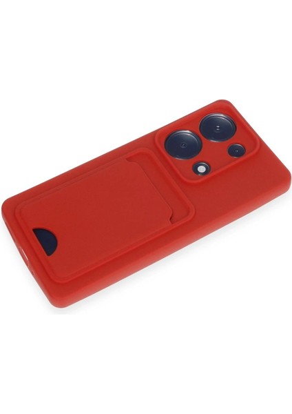 Xiaomi Redmi Note 13 Pro 4g Kılıf Kelvin Kartvizitli Silikon - Kırmızı - A5188-9112 fırsatları