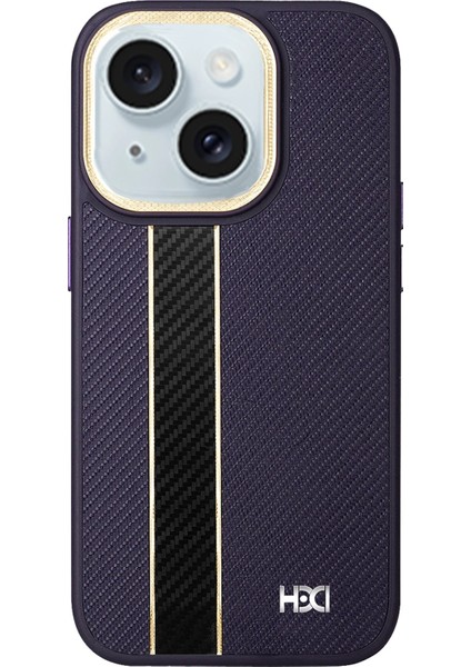 iPhone 15 Kılıf HBC-163 Times Kapak - Derin Mor indirimleri