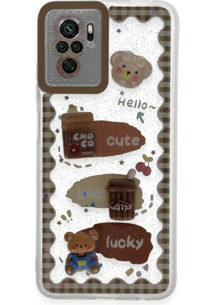 Xiaomi Redmi Note 10 Pro Kılıf Sweet Desenli Silikon Kapak - Şeffaf - A6510-9823
