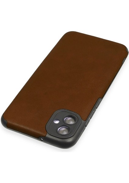 Samsung Galaxy A04E Kılıf Loop Deri Silikon - Kahverengi - A5745-8135 modelleri