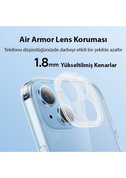 Baseus Illusion Series iPhone 14 Plus 6.7 Silikon Kılıf + Tempered Ekran Koruyucu - A2019-8541 fırsatları