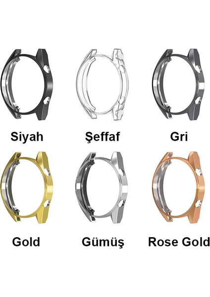 Huawei Watch Gt1 46MM Bumper Koruyucu Silikon KILIF-(1903) - A9367-7762 modelleri