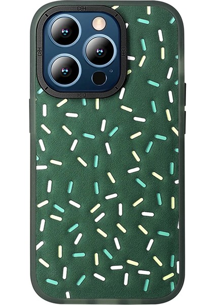 iPhone 15 Pro Kılıf HBC-222 Bern Kapak - Koyu Yeşil