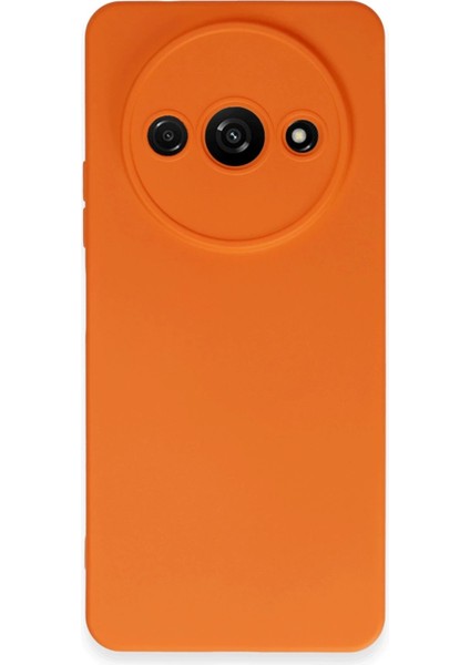 Xiaomi Redmi A3 4g Kılıf Nano Içi Kadife Silikon - Turuncu - A2195-9656