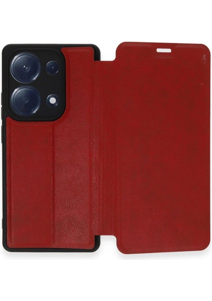 Xiaomi Redmi Note 13 Pro 4g Kılıf Flip Cover - Kırmızı - A5075-5993 indirimleri