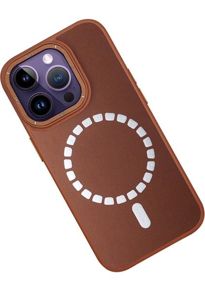 iPhone 13 Pro Kılıf HBC-156 Forum Magneticsafe Kapak - Kahverengi fiyatları