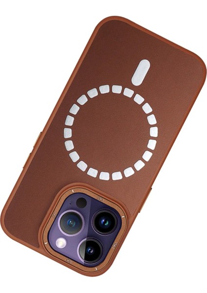 iPhone 13 Pro Kılıf HBC-156 Forum Magneticsafe Kapak - Kahverengi modelleri