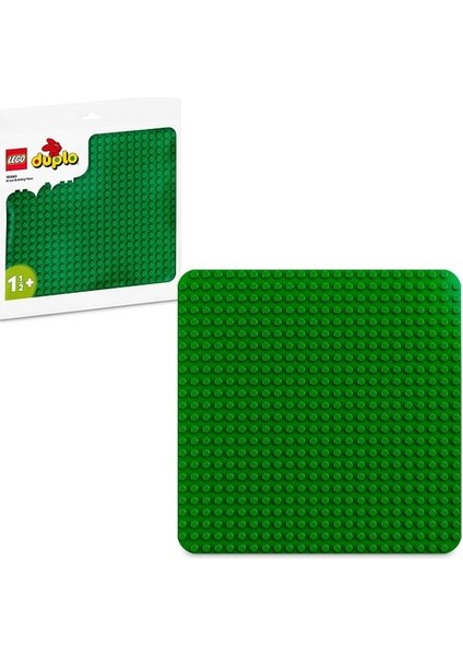 ® DUPLO® Yeşil Yapım Plakası 10980 - 18 Ay ve Üzeri Okul Öncesi Yaştaki Çocuklar için Yapım ve Sergileme Taban Plakası (1 Parça)
