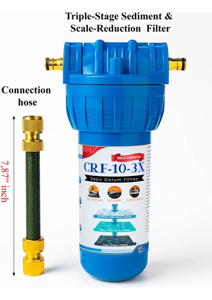 Car Fil Karavan & Tekne Tipi Çok Fonksiyonlu Tortu Ve Kireç Önleyici Depo Dolum Filtresi fiyatları